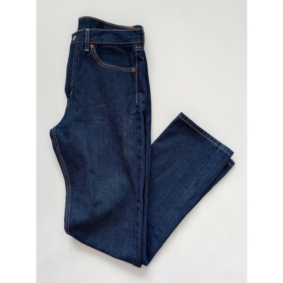 Levi's▪️33x34 Men's 505 Regular Fit Dark Wash Jeans - Picture 3 of 5